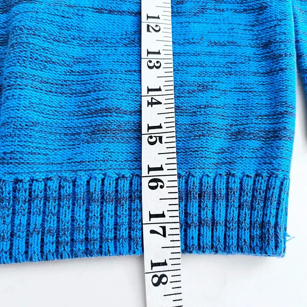 Gymboree boys blue marled cotton sweater size 5-6